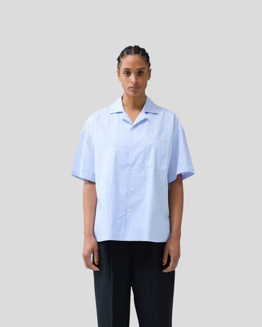 New Amsterdam ||  Wijk Shirt Stripes - White/Blue - W' New Amsterdam