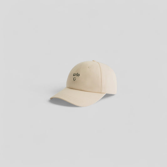 Arte || Heart Logo Cap - Cream - M’ Arte