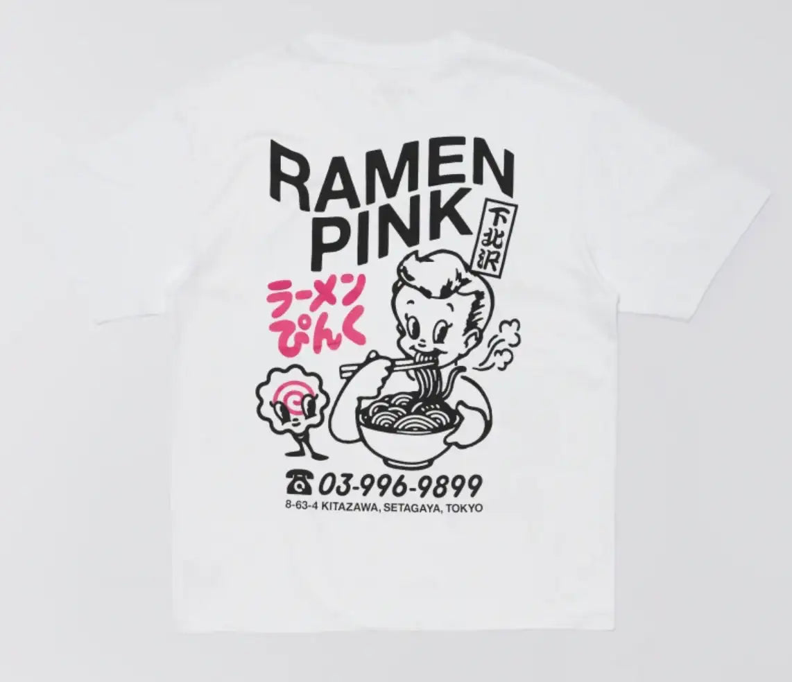 Edwin || Ramen Pink TS - White garment washed - M’ Edwin