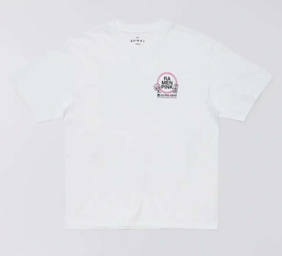 Edwin || Ramen Pink TS - White garment washed - M’ Edwin
