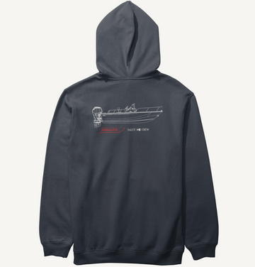 Salty Crew || Whaler Schematic Fleece - Navy - M’ Salty Crew