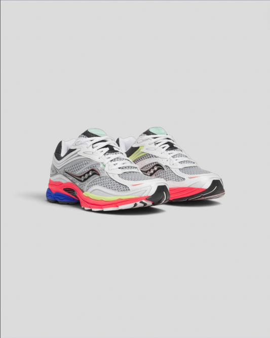Saucony || Saucony ProGrid Omni 9 - White/Vizi Red Multi - M’ Saucony
