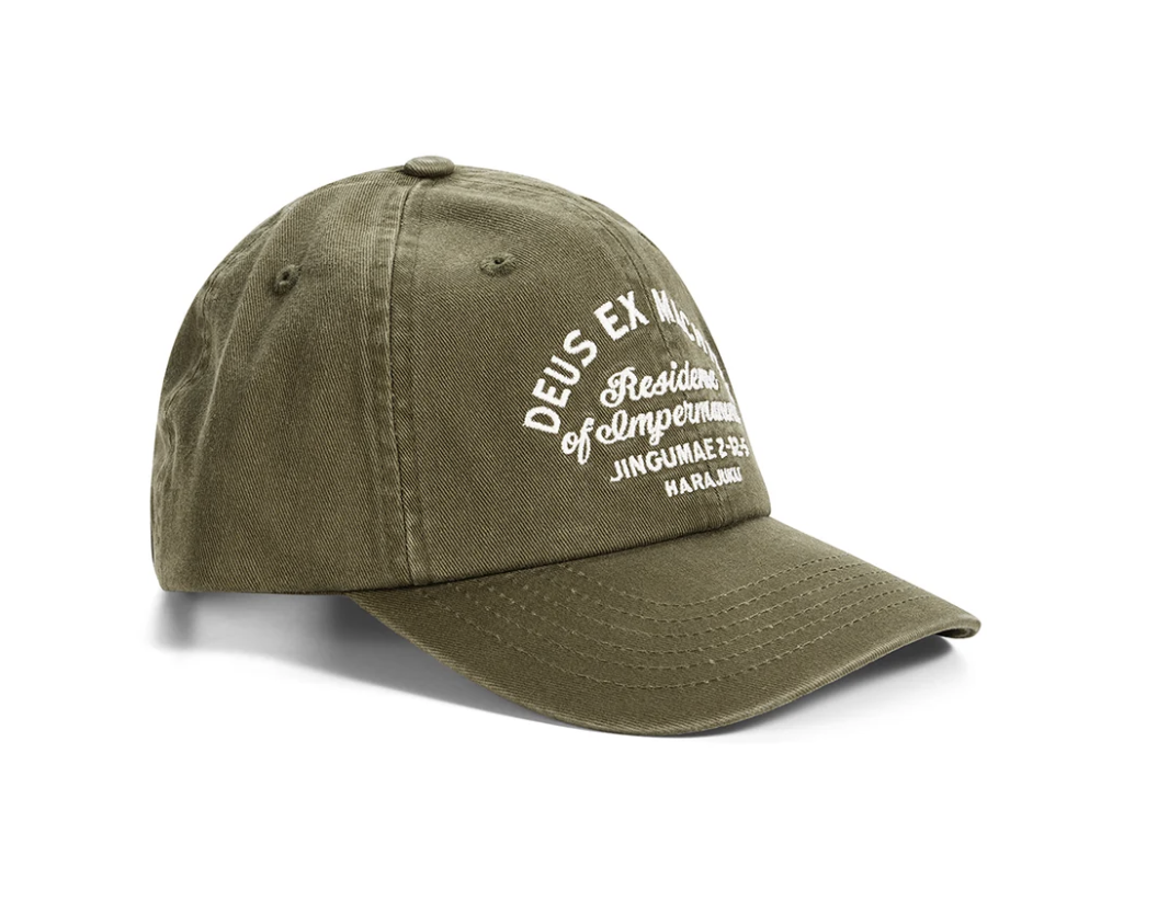 Deus || Harajuku Sign Dad Cap - Olive Green Deus ex machina