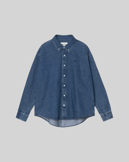 Carhartt || Lucas Shirt - Blue Stone Washed - M' Carhartt