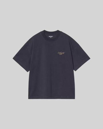 Carhartt || Signature Script T-Shirt - Navy - M' Carhartt