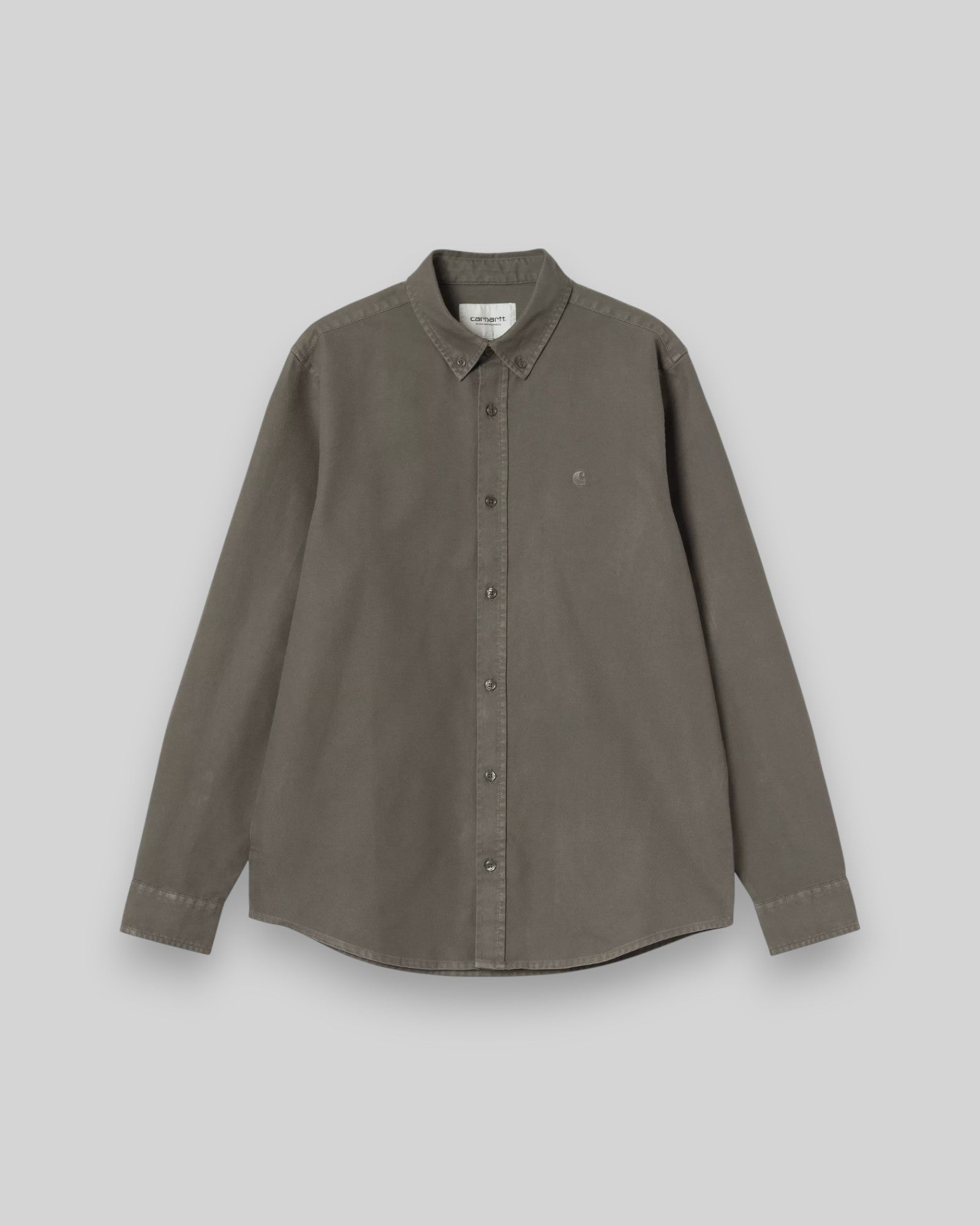 Carhartt || L/S Bolton Shirt - Shungite garment dyed - M' Carhartt