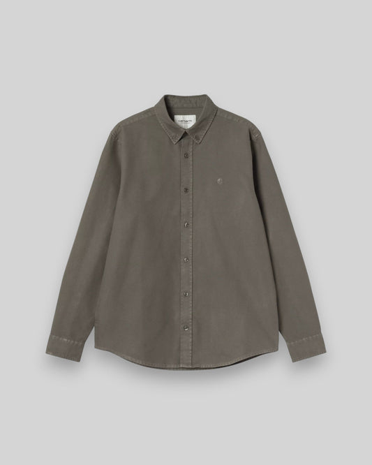 Carhartt || L/S Bolton Shirt - Shungite garment dyed - M' Carhartt