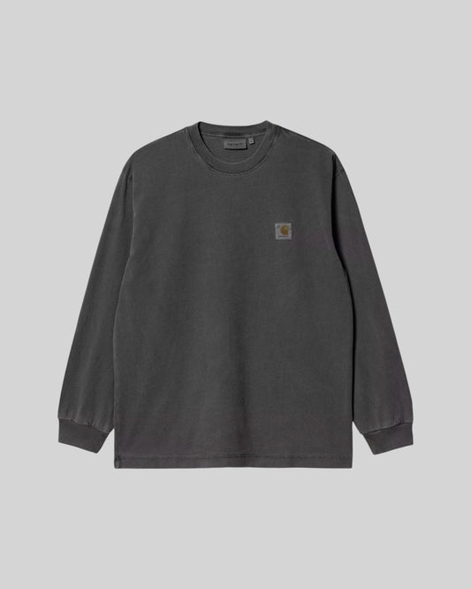 Carhartt || Vista L/S T-Shirt - Black Garment Dyed - M' Carhartt