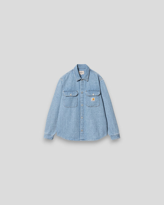Carhartt || Harvey Shirt Jac - Blue / Dark Bleached Carhartt
