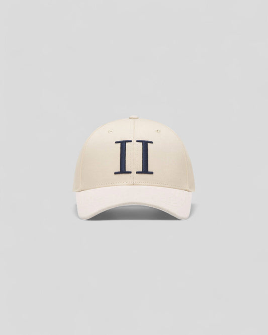 Les Deux || Baseball Cap Suede II - Ivory/ Dark Navy Les Deux