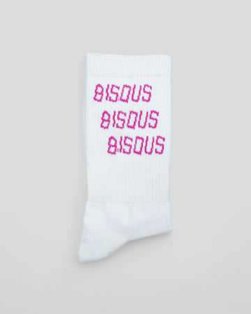 Bisous Bisous || Socks Bisous X3 - White / Pink - "M"