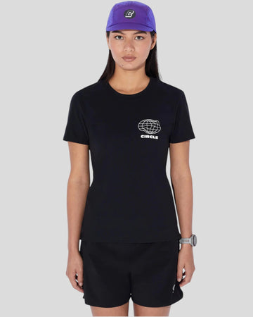 Circle || Athletic Run T-Shirt - Onyx Black Circle