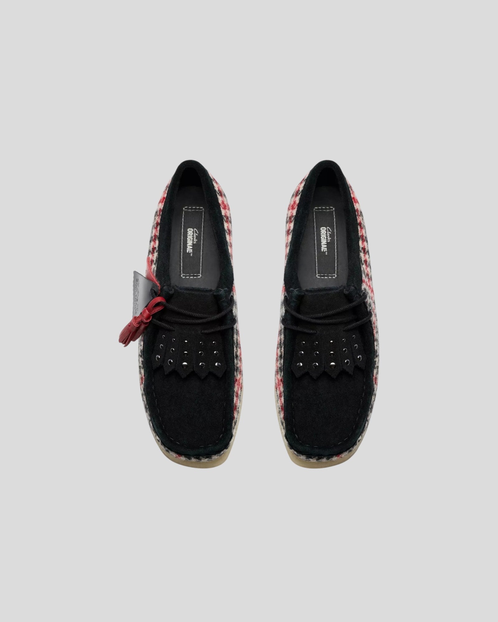 Clarks || Wallabee - Black TweedCombi W' Clarks