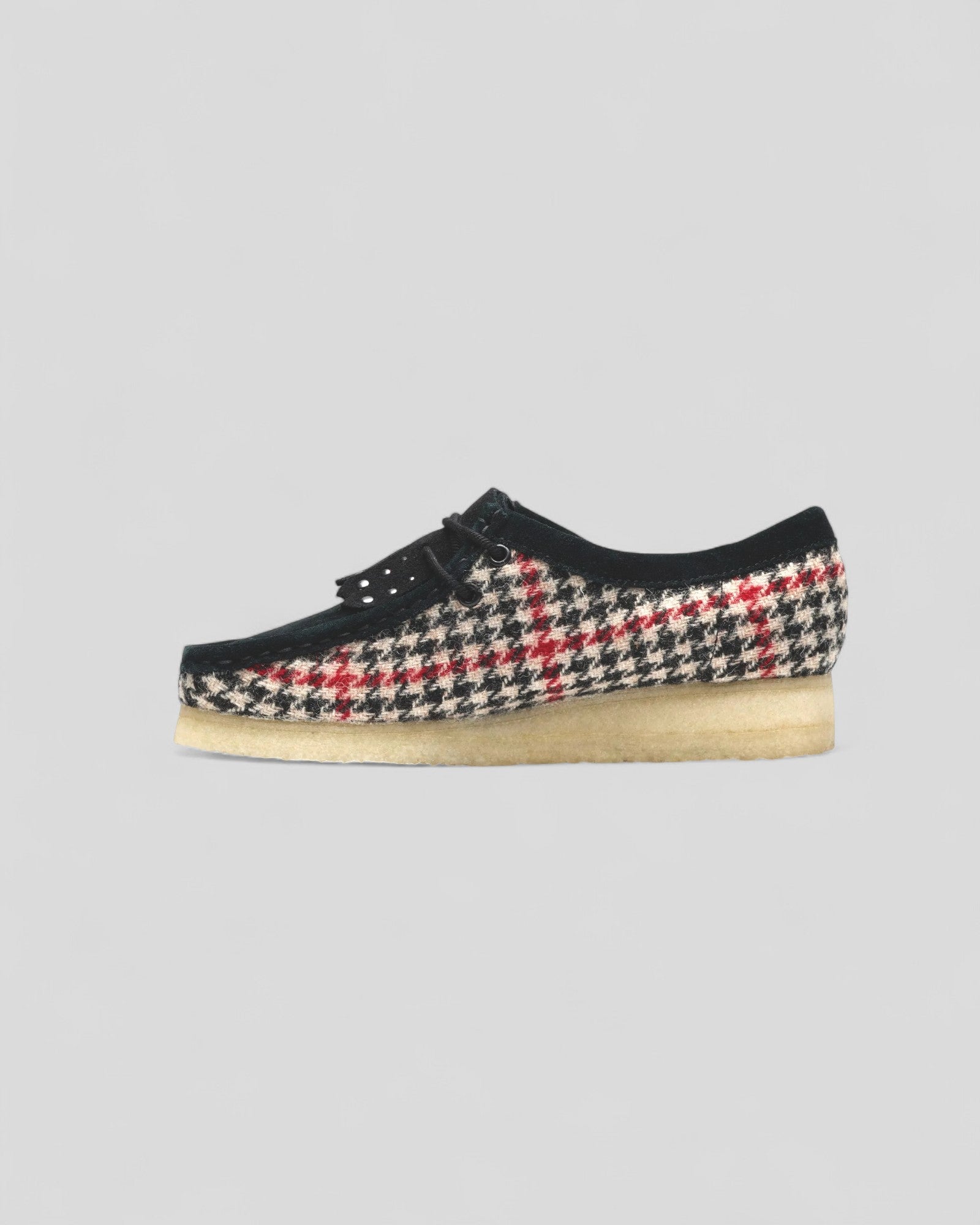 Clarks || Wallabee - Black TweedCombi W' Clarks