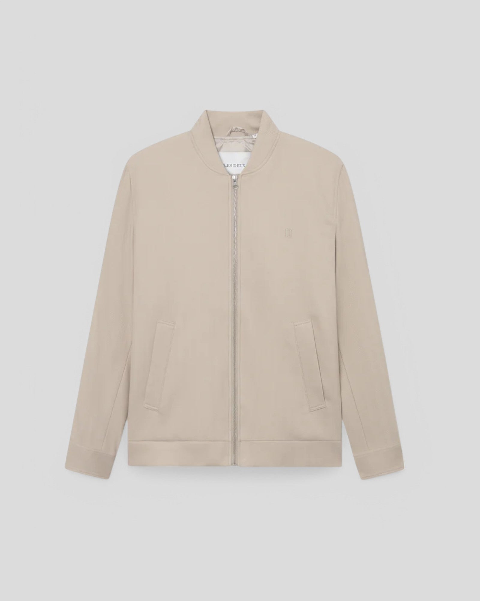 Les Deux || Como Reg Herringbone Bomber Jacket - Dark Sand/ Light Sand