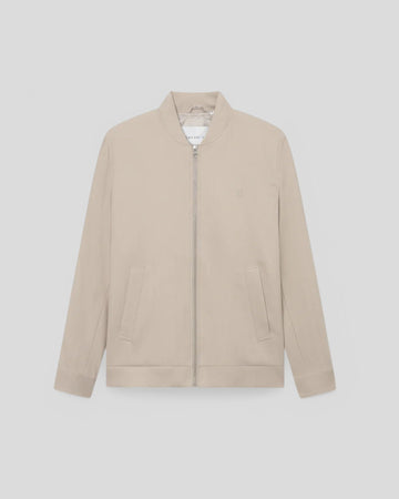 Les Deux || Como Reg Herringbone Bomber Jacket - Dark Sand/ Light Sand