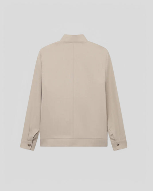 Les Deux || Como Reg Herringbone Bomber Jacket - Dark Sand/ Light Sand