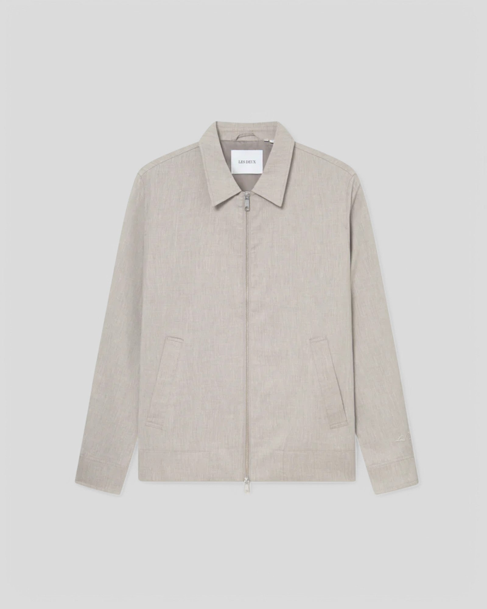 Les Deux || Como Slub Coach Bomber Jacket - Light Sand