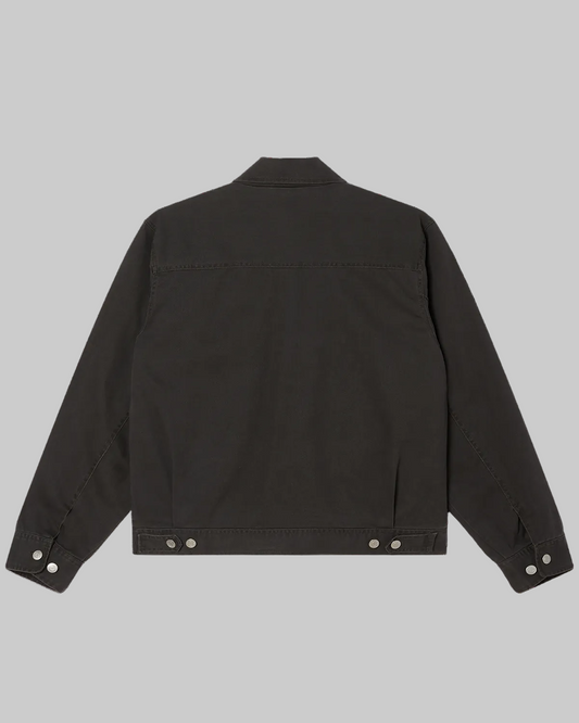 Obey || Walter Work Jacket - Black Faded Wash - M’ Obey