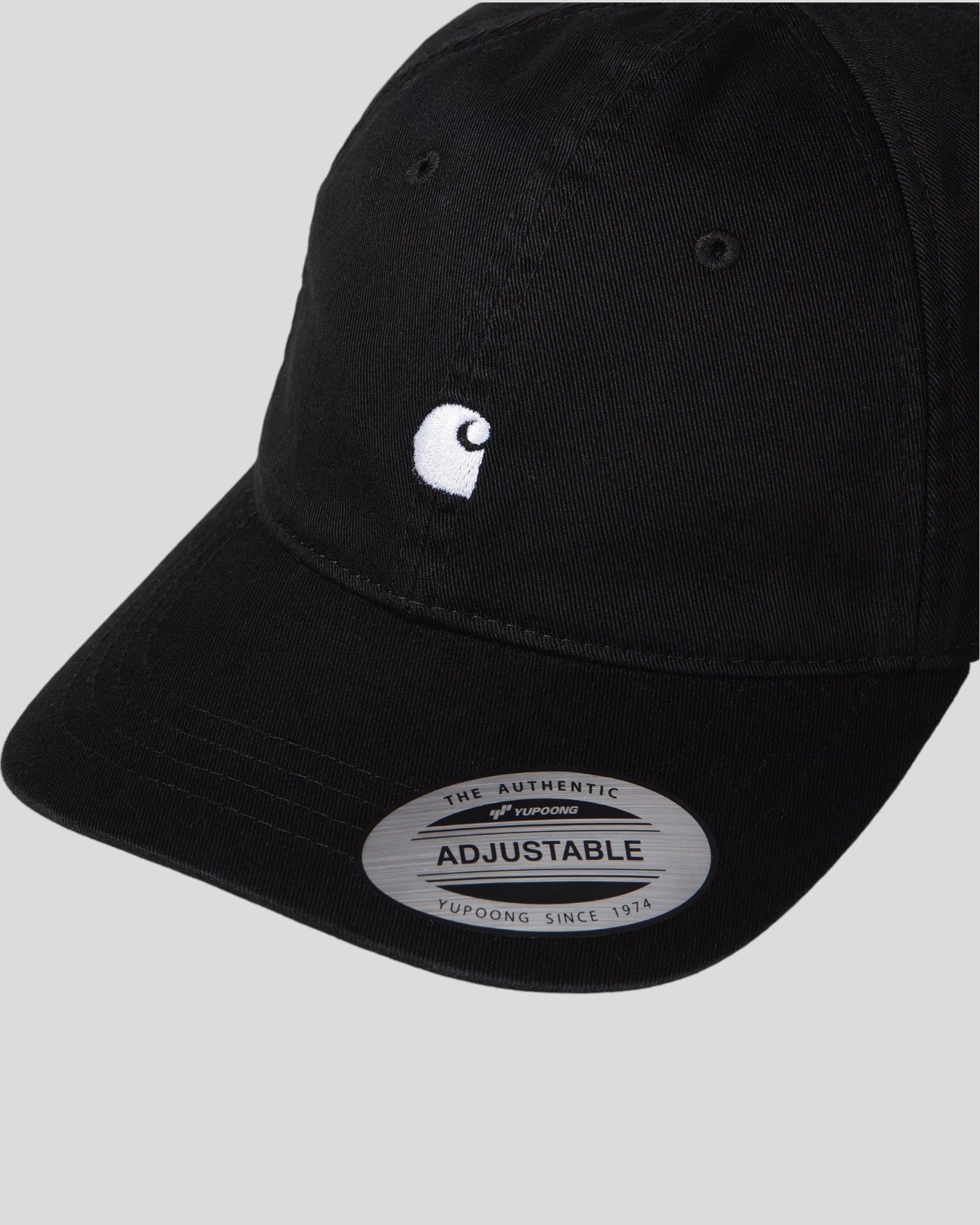 Carhartt || Madison Logo Cap - Black / White - M’ Carhartt