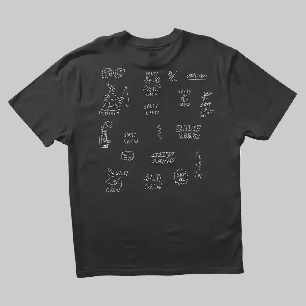 Salty Crew || Reel Lb S/S Tee - Pirate Black - M’ Salty Crew