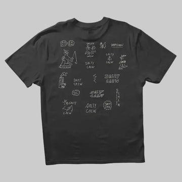 Salty Crew || Reel Lb S/S Tee - Pirate Black - M’ Salty Crew