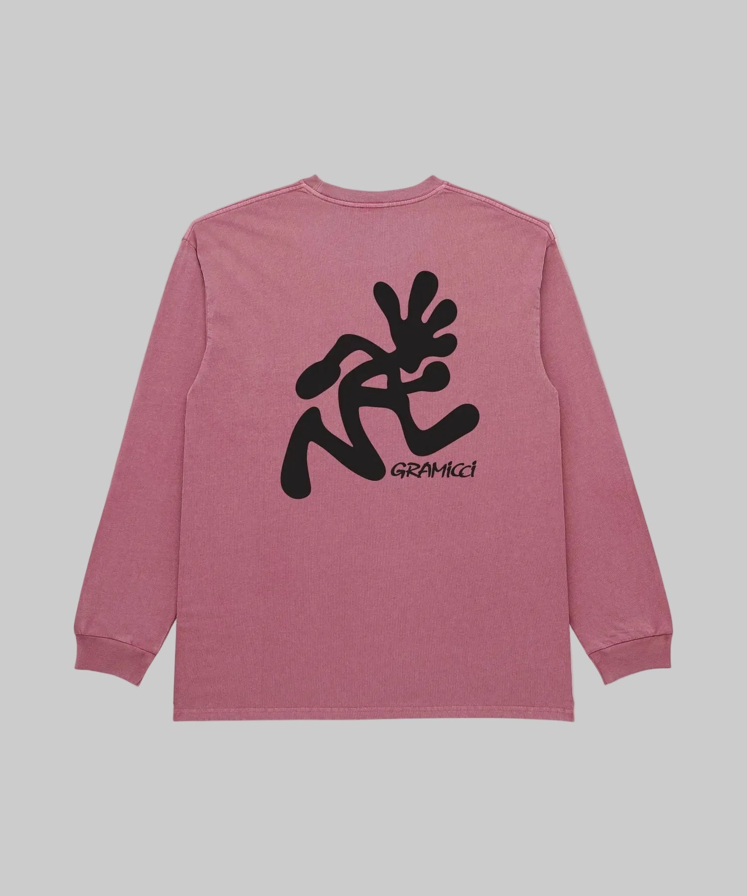 Gramicci || Running Man L/S Tee - Red Pigment Dyed - M’ Gramicci