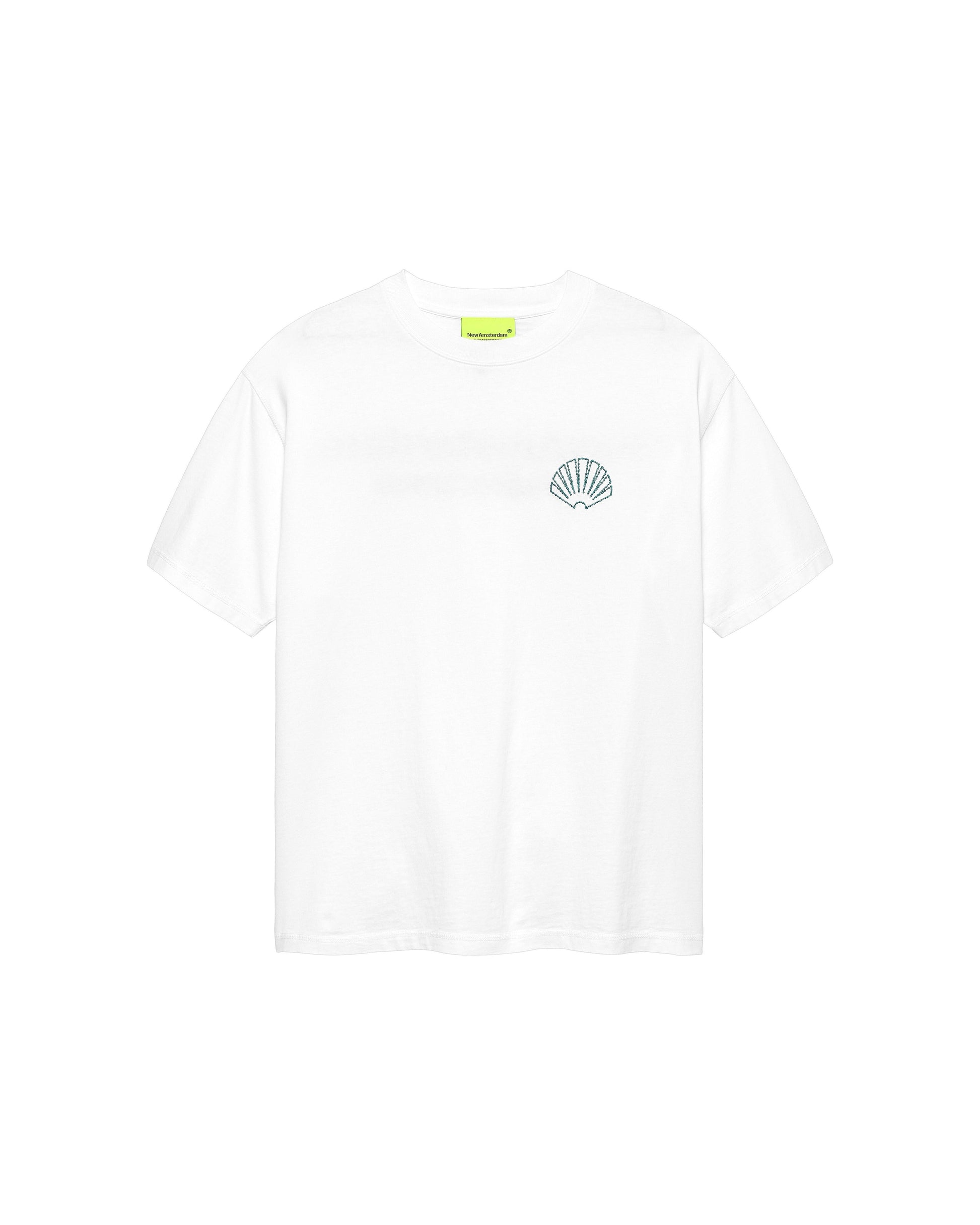 New Amsterdam || Logo Tee - White/Sea Green - M’ New Amsterdam Surf Association