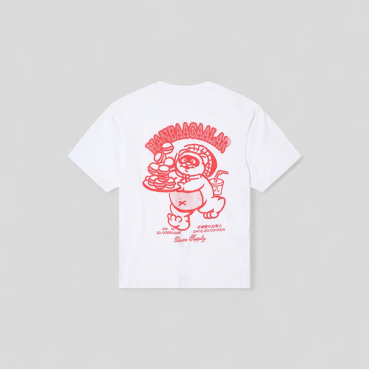 Edwin || Tanuki TS - White Garment Washed - M’ Edwin