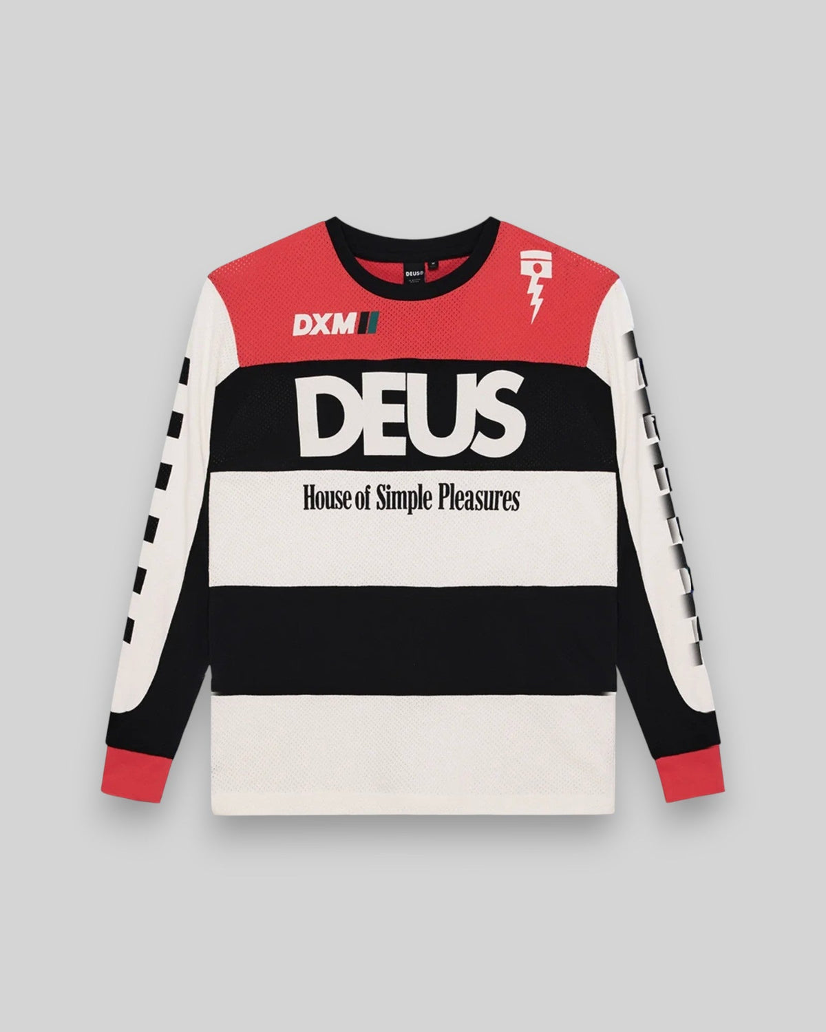 Deus || Vilander Moto Jersey - Valiant Red Combo - M' Deus ex machina