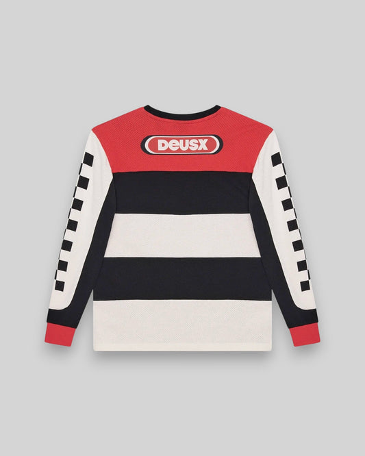 Deus || Vilander Moto Jersey - Valiant Red Combo - M' Deus ex machina