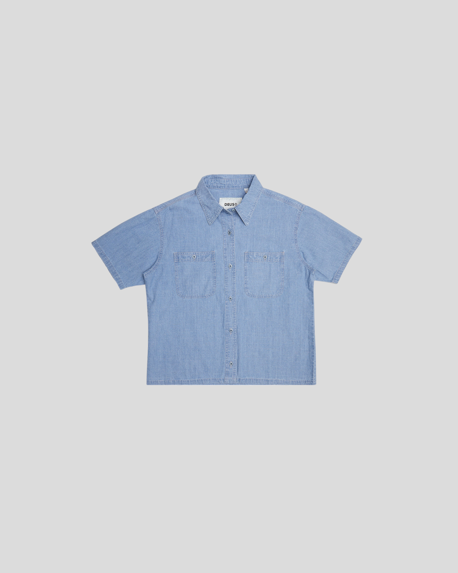 Deus || Union Cropped - Shirt - Blue Chambray Deus ex machina