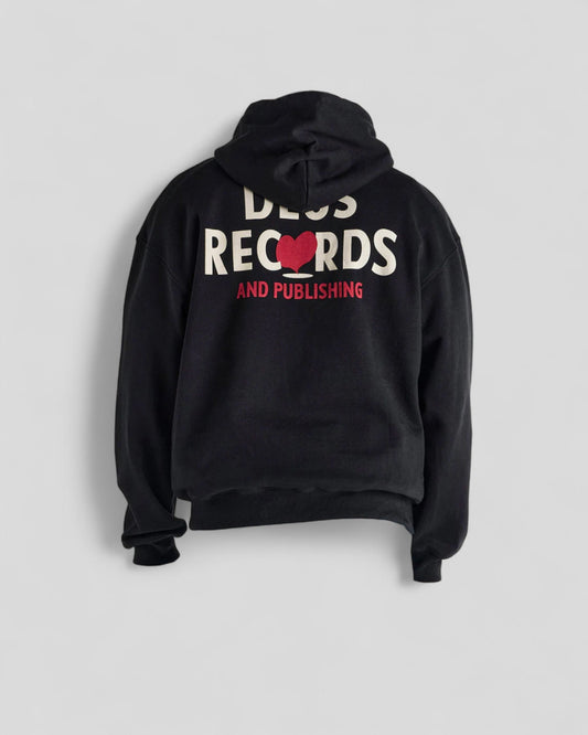 Deus || Deep Cut Hoodie - Black - M’ Deus ex machina