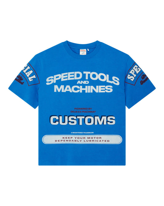 Deus || Flohmarkt Oversized Tee - Daphne Blue - M’ Deus ex machina