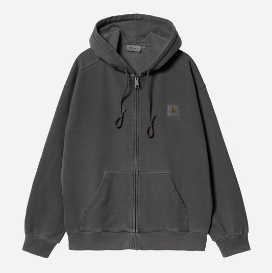Carhartt || Hooded Nelson Jacket - Black Garment Dyed - M’ Carhartt