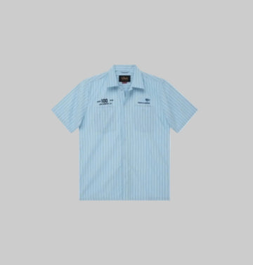 Deus || forecourt Stripe Shirt - Sky Blue - M’ Deus ex machina