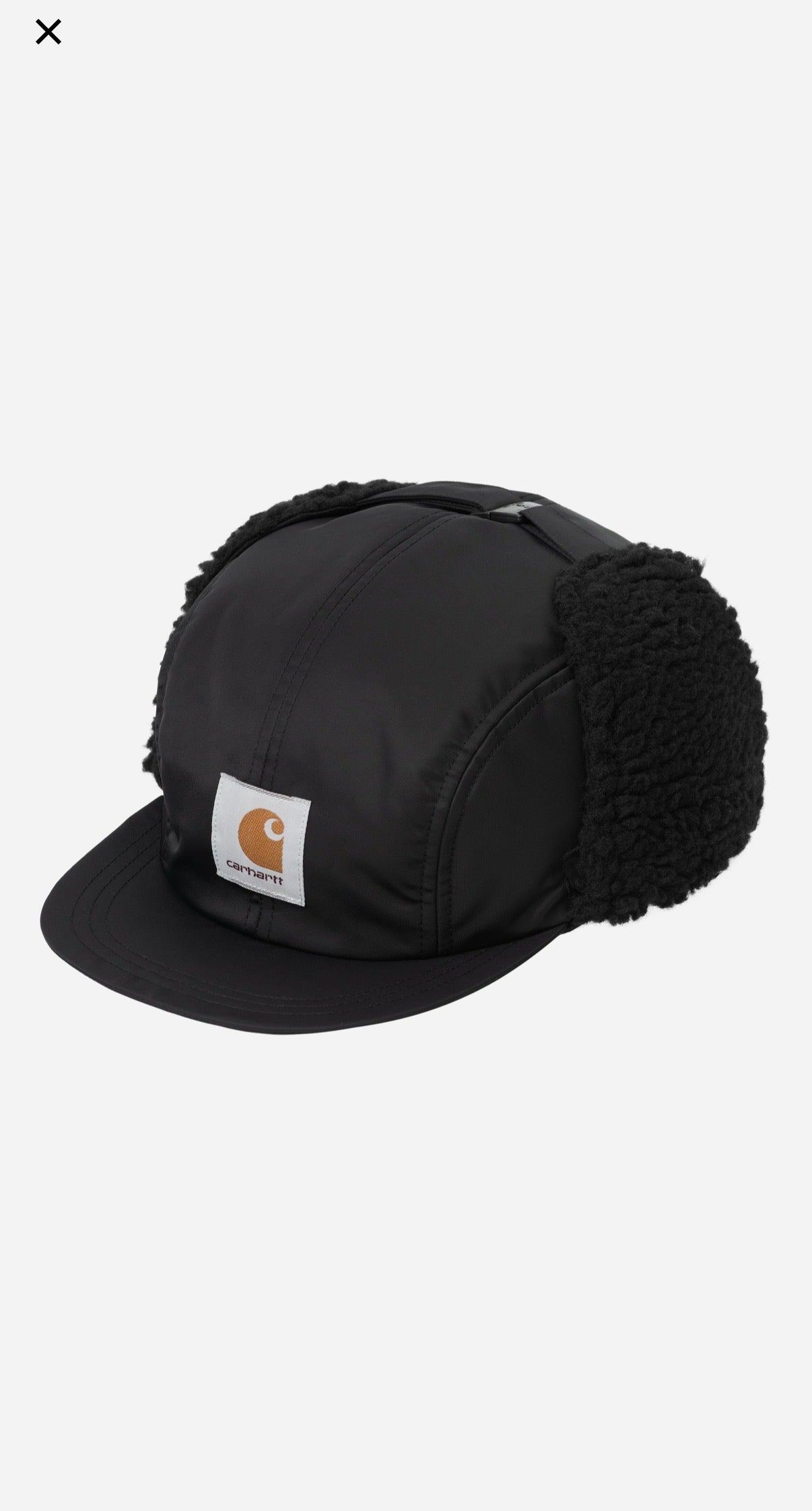Carhartt || Oltera Ear Guard Cap - Black - M’ Carhartt