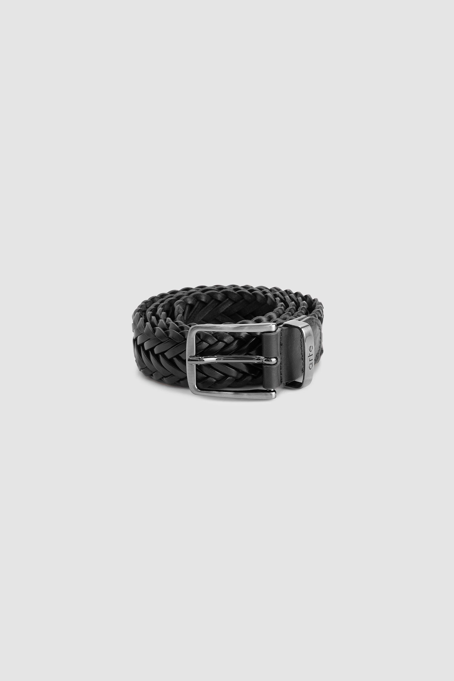 Arte || Braided Leather Belt - Black - M’ Arte