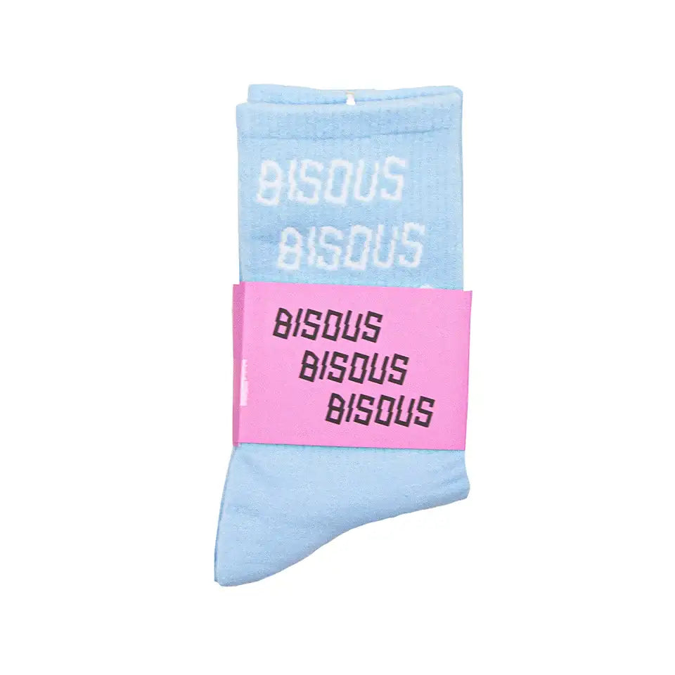 Bisous || Socks  - Light Blue Bisous Skateboards