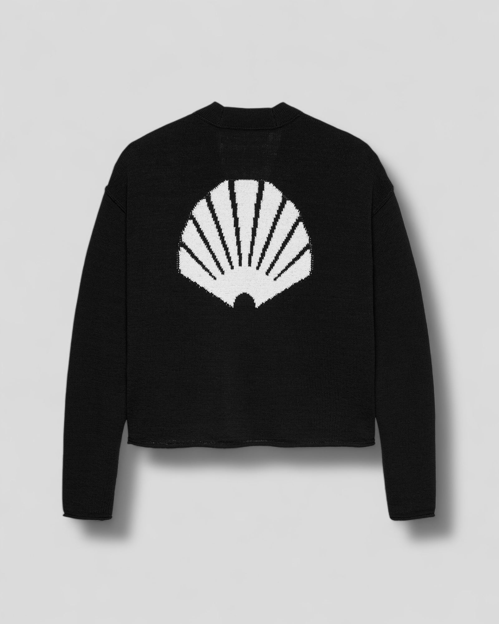 New Amsterdam || Logo Cardigan - Black/ White - M’ New Amsterdam Surf Association