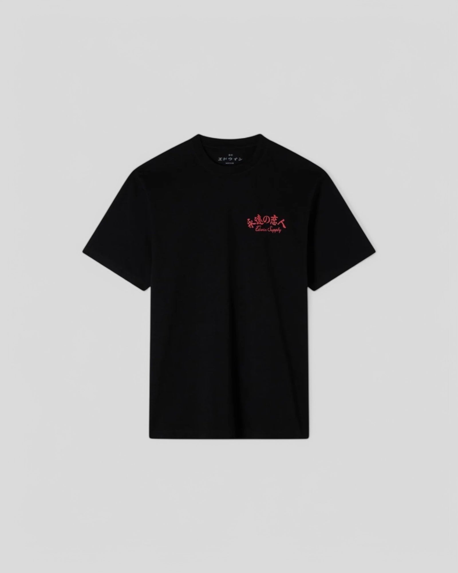 Edwin || Forever Lovers TS Single Jersey - Black Garment Washed - M" Edwin