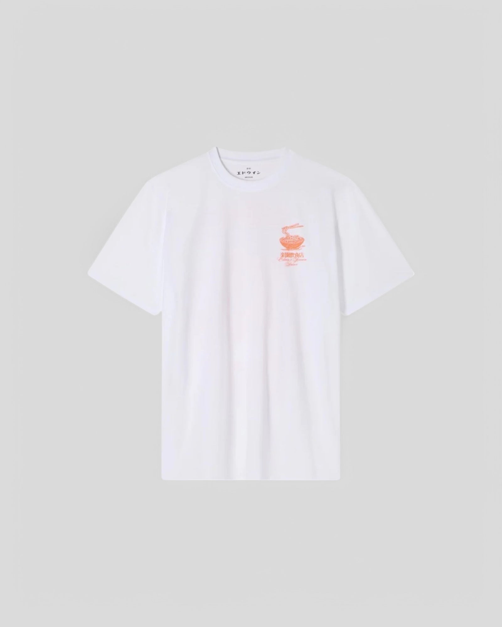 Edwin || Ramen Palace TS Single Jersey - White Garment Washed - M" Edwin