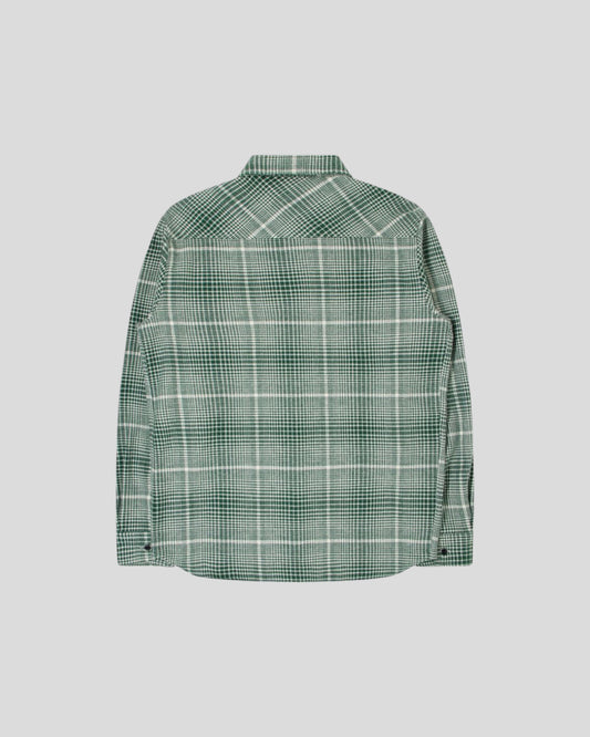 Edwin || Millenium Shirt LS Heavy Flannel Brushed - White garment washed