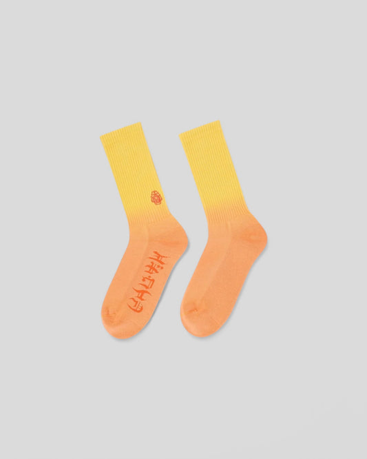 Edwin || Dip Dye Socks - Iceland Poppy Garment Washed - M" Edwin