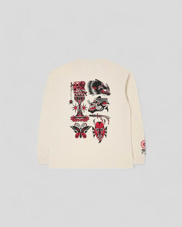 Edwin || Teide Flash T-Shirt - White Garment Wash Edwin