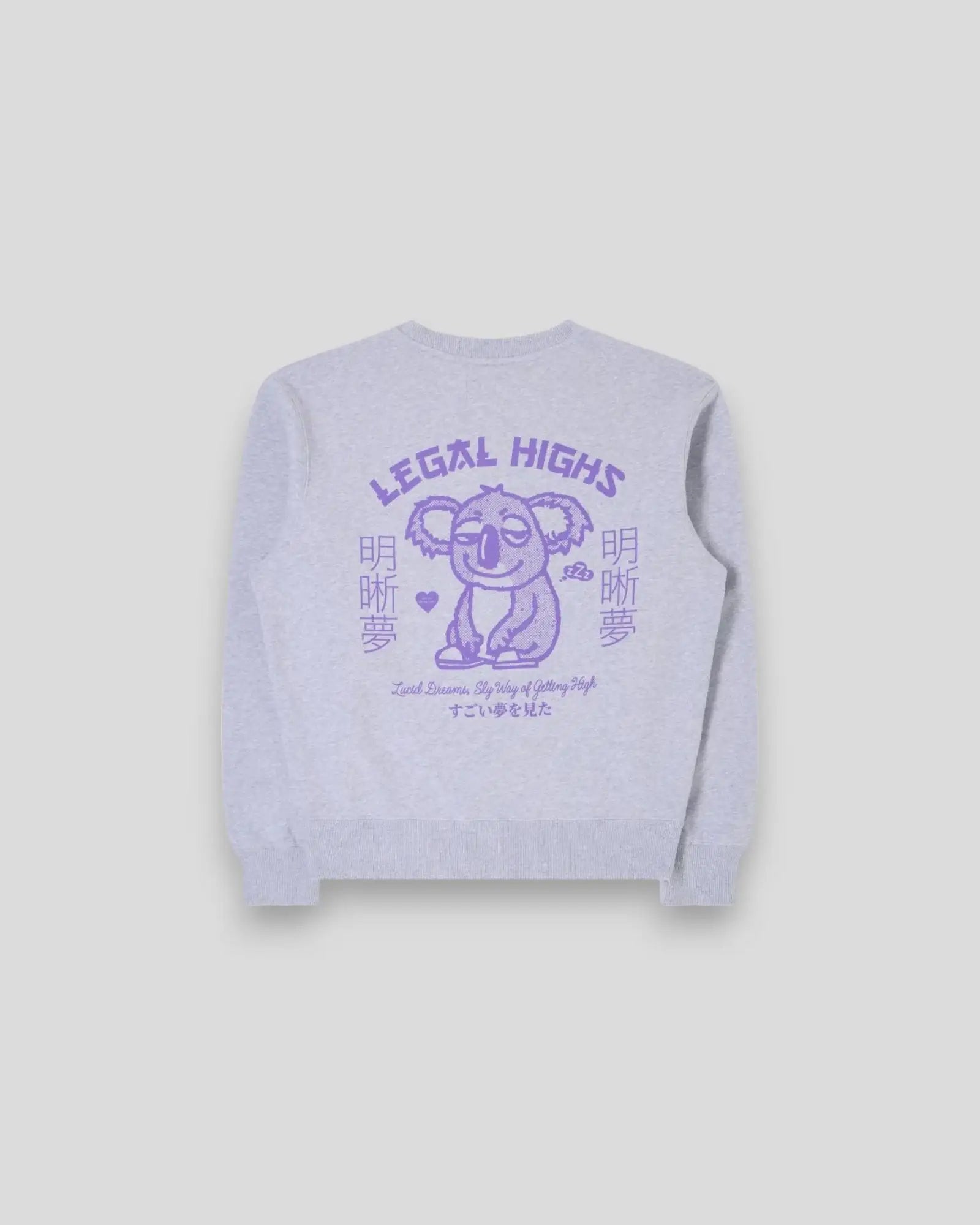 Edwin || Legal Highs Sweat - Grey/Purple Edwin