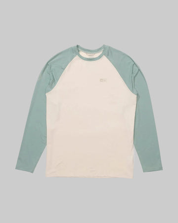 Salty Crew || Mariner LS Tech Tee - Birch / Marine - M’ Salty Crew