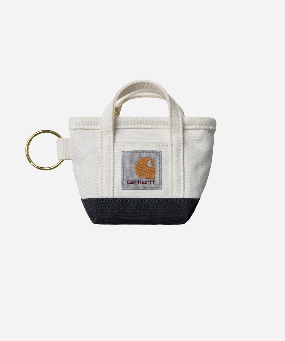 Carhartt || Mini Tote Bag Keychain - Natural / Blue - M’ Carhartt