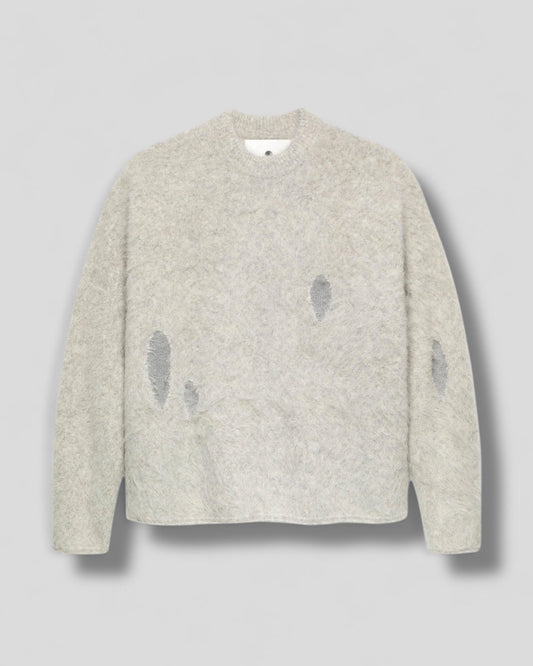 New Amsterdam || Alpaca Blend Crewneck - Grey - M’ New Amsterdam Surf Association