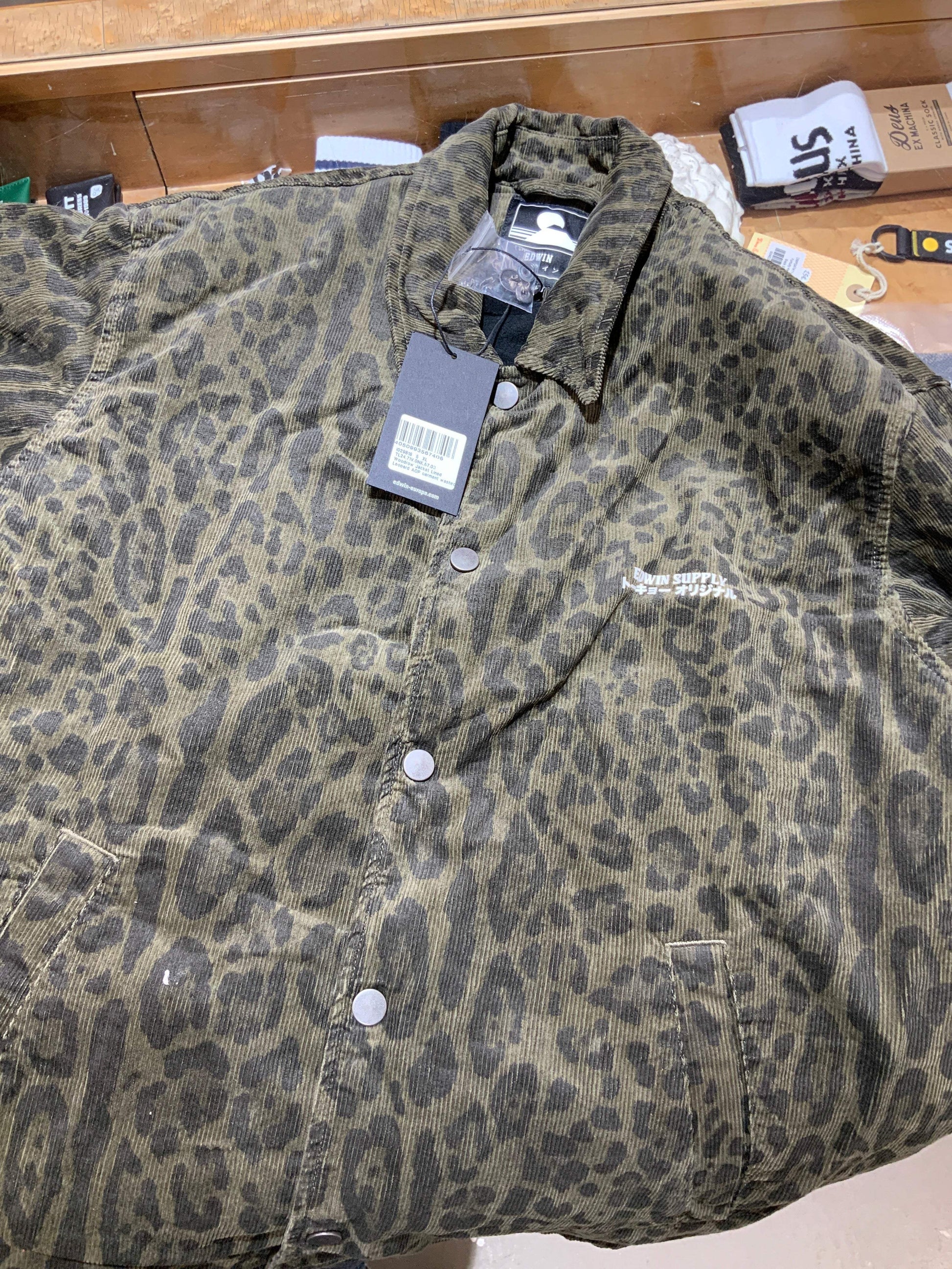 Edwin || Woodrow Jacket Lined - Leopard Garment Washed Atalante Store